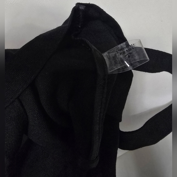 Prada Perfume Black Cotton Canvas Tote with Box - Picture 8 of 9